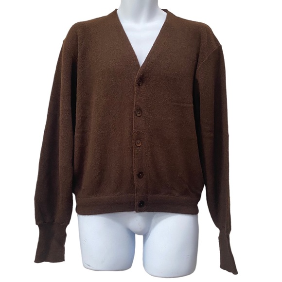 Lord Jeff Other - Vintage Dark Brown Lord Jeff Cardigan Sweater Mens M - Made in USA